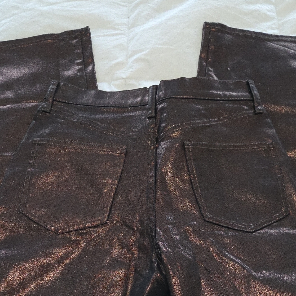 Banana Republic Straight High Rise Metallic Pants - Picture 5 of 10